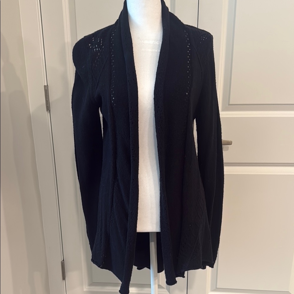 Anthropologie Black Cardigan Sweater